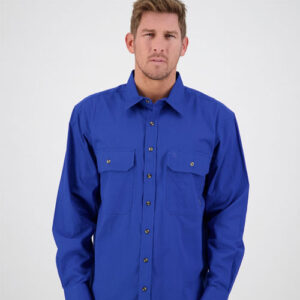 Men's Byron Full Button L/S Shirt by Swanndri