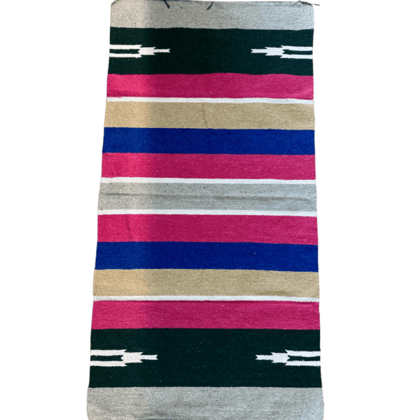 bright pink navajo saddle blanket 30x60