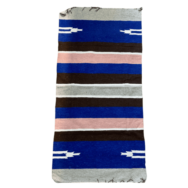 Light pink navajo saddle blanket 30x60