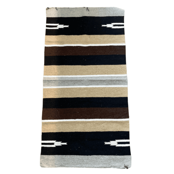 Beige navajo saddle blanket 30x60