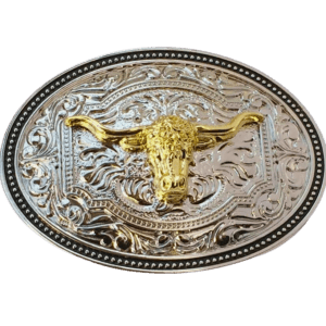 Western Bull Belt Buckle