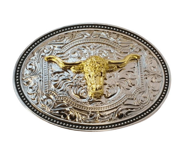 Western Bull Belt Buckle