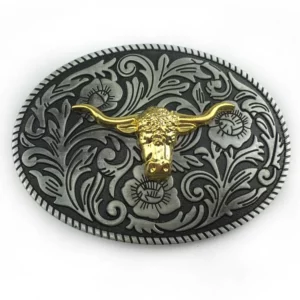 Western Bull Belt Buckle