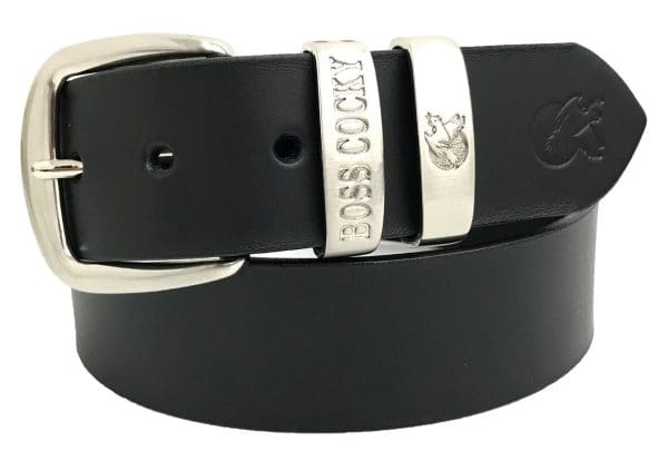 Boss Cocky Muster Belt Black with double loop. BL63BL