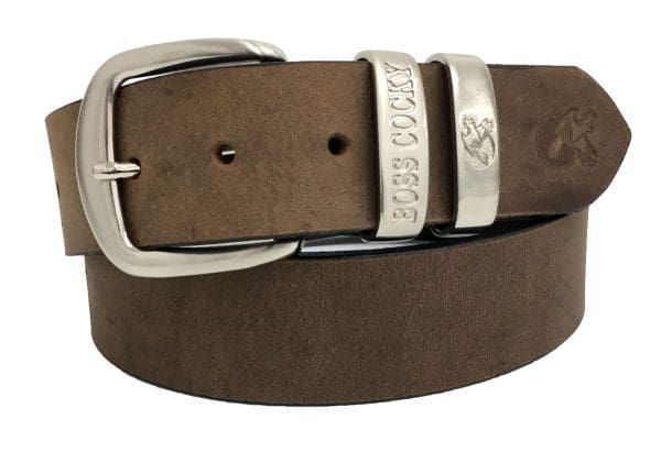 Boss Cocky Muster Belt Vintage Brown with double loop. BL63