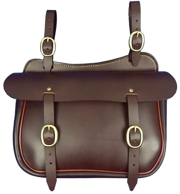 Leather Straight Saddle Bag