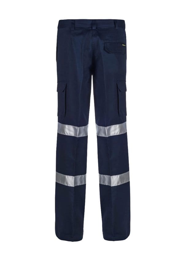 WPL075-NCC-LADIES REFLECTIVE MID WEIGHT CARGO COTTON DRILL TROUSER