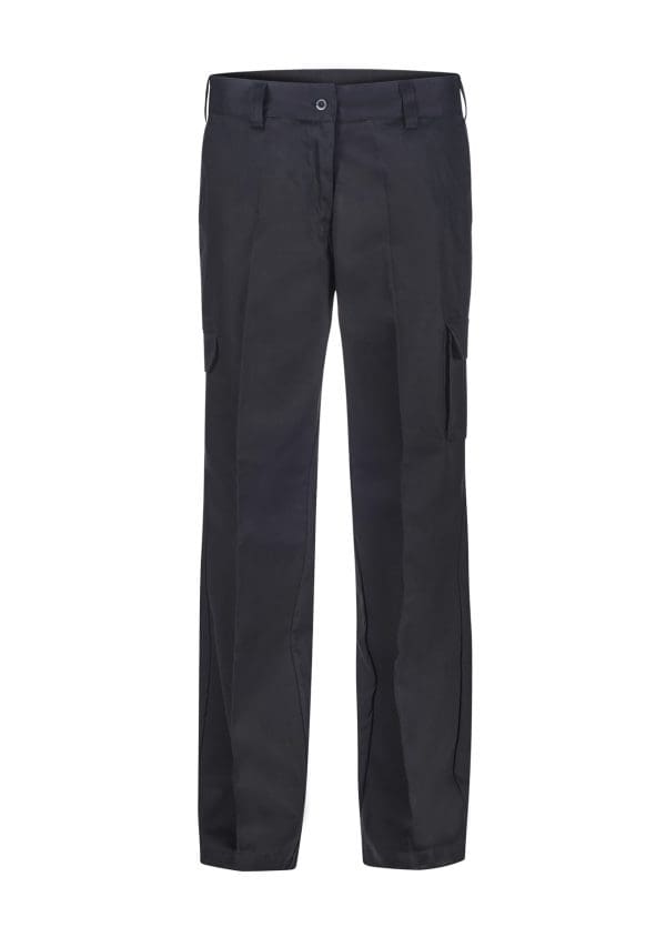 WPL070-NCC-LADIES MID WEIGHT CARGO COTTON DRILL TROUSER