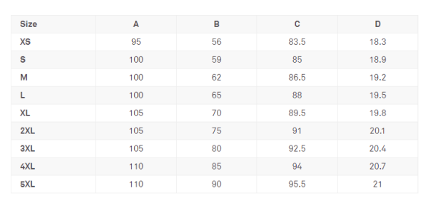 The Original Swannie Bush Shirt Size Guide in centimetres. Use this in combination with the Measuring Advice.