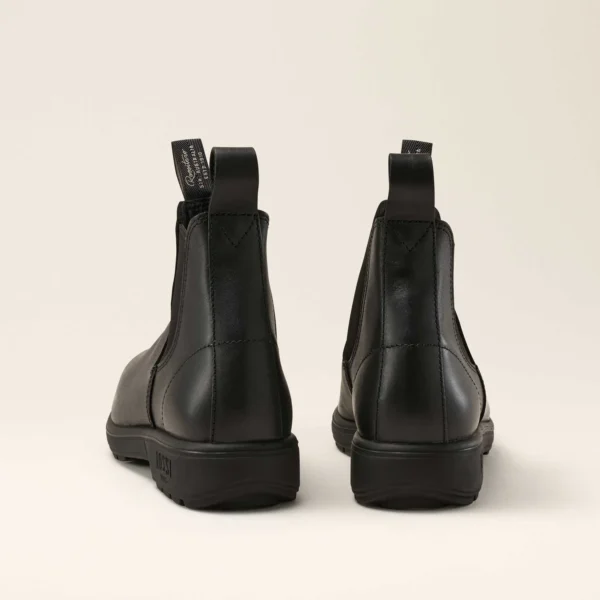 700 Trojan Elastic Side Safety Boot Black Rear View